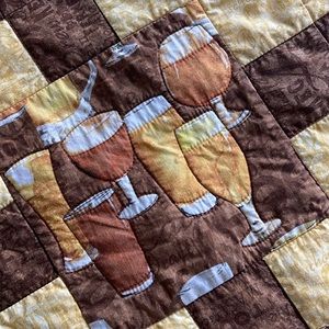 #Beer quilt table runner